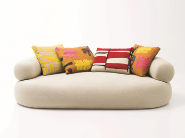 NOAH - Linen sofa with removable cover by Paola Lenti - view 2